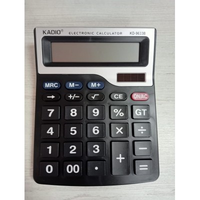 Калькулятор KADIO 12 разрядный крупные кнопки(15х19см) KZ-9633B